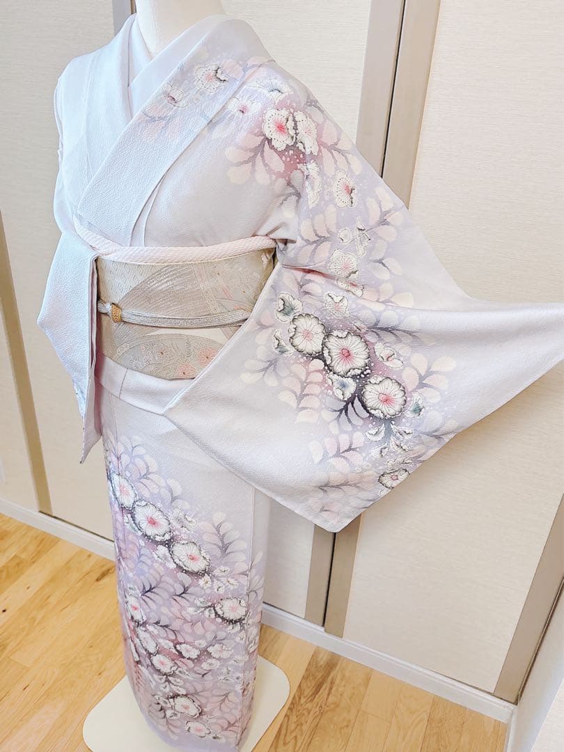 新品　正絹　訪問着　フルセット　裄68 卒業式　入学式　M L