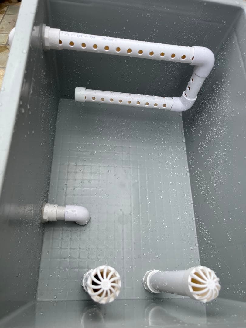 大型水槽用沈殿物理生物一体型濾過槽　外部式濾過装置器水槽濾過バイオフィルター付き