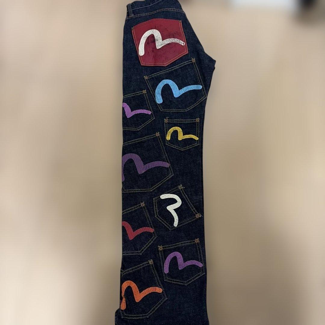 リ*イ様 EVISU jeans メニーポケット　デニム