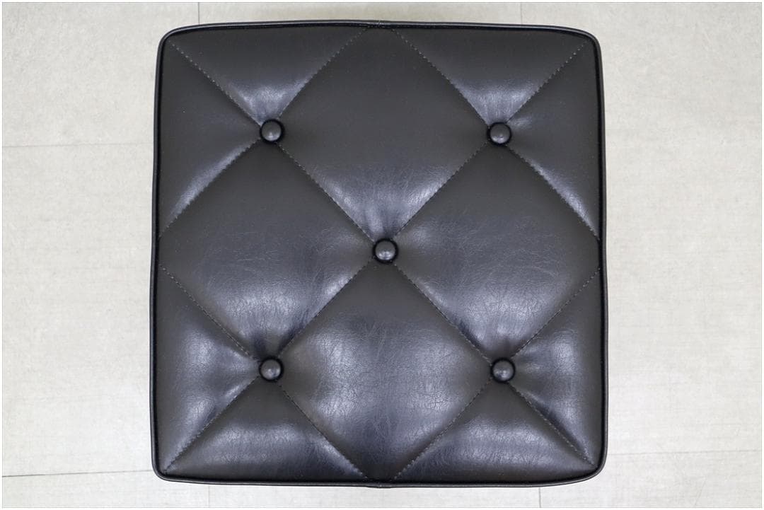 カリモク60 ロクマル オットマン スタンダード ブラック 椅子 スツール