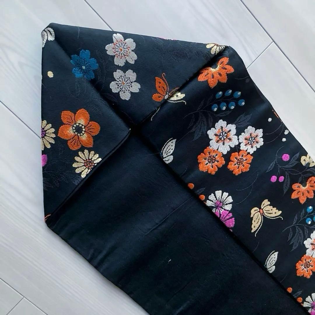 coco©️ アンティーク名古屋帯　蝶々の織り出し　地紋　大正　N7-30