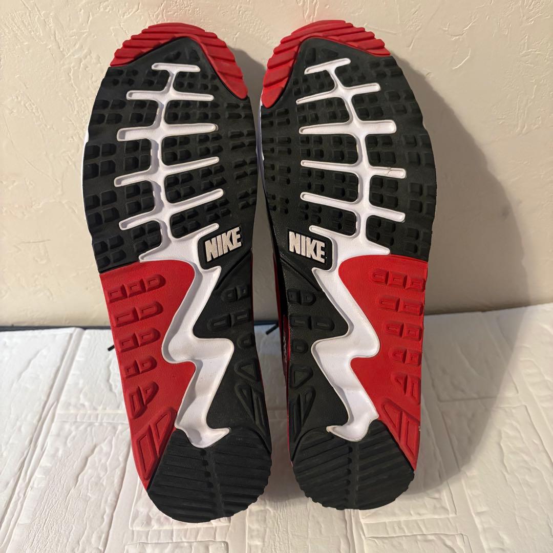 NIKE エアマックス 90G ゴルフシューズ 29cm 白×赤×黒 メンズ