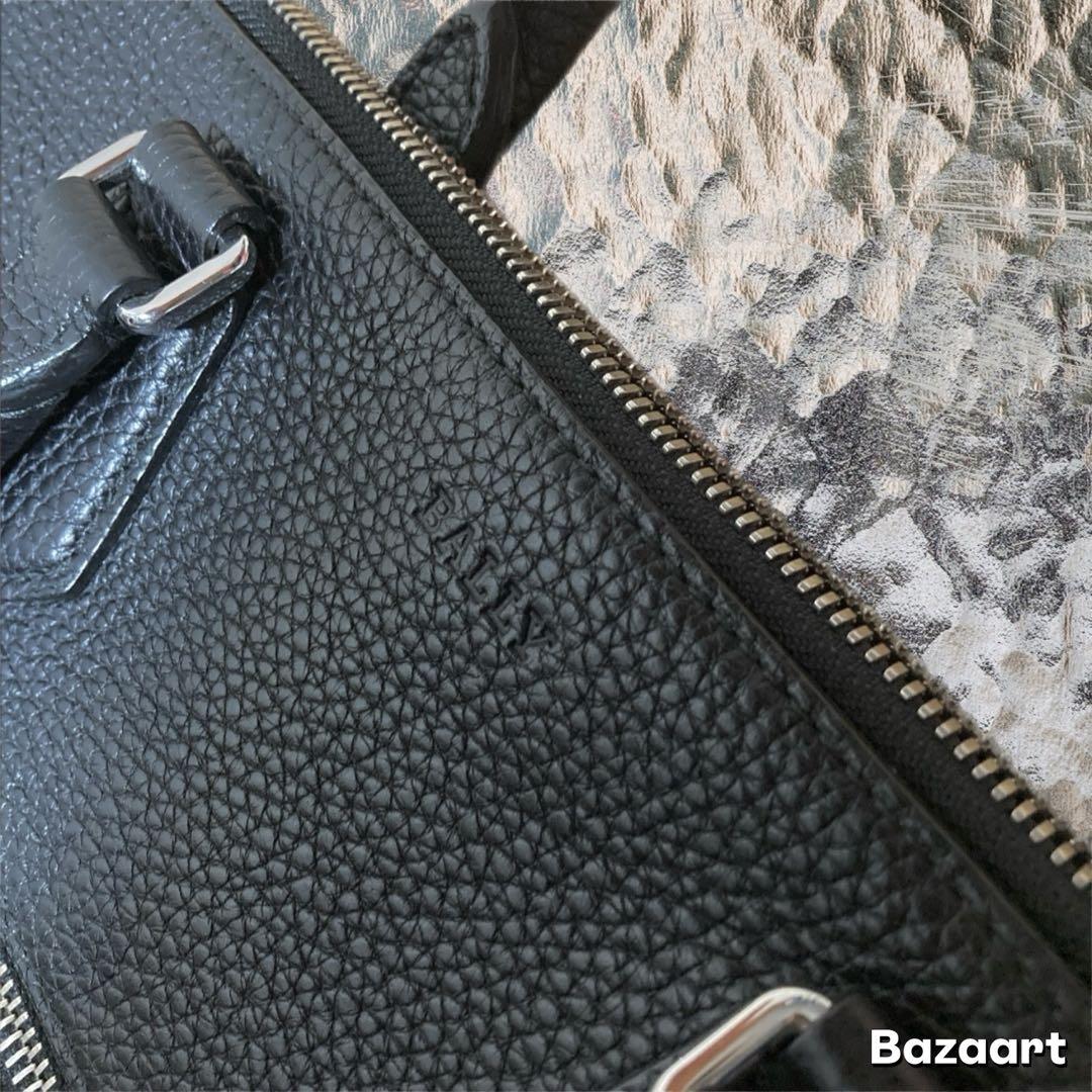 美品 BALLY バリー ビジネスレザーバッグ ブリーフケース レザーバッグ 黒