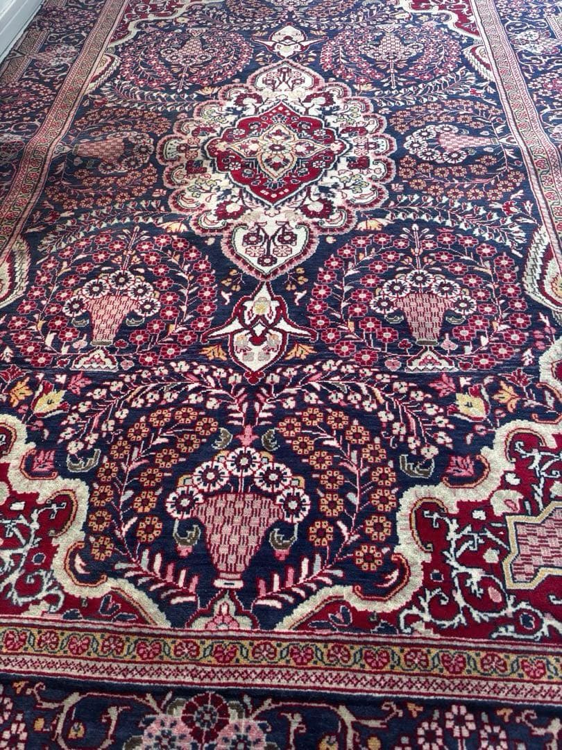 【ダメージ有り・早い者勝ち】ペルシャ絨毯　ウール　手織り　パキスタン　トルクメン