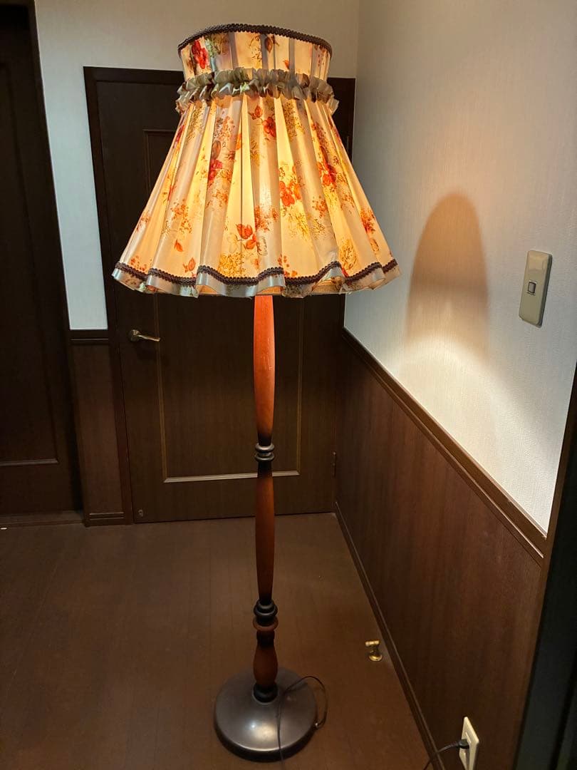 昭和レトロ スタンドライト シェードランプ フロアスタンド ヴィンテージ 古家具