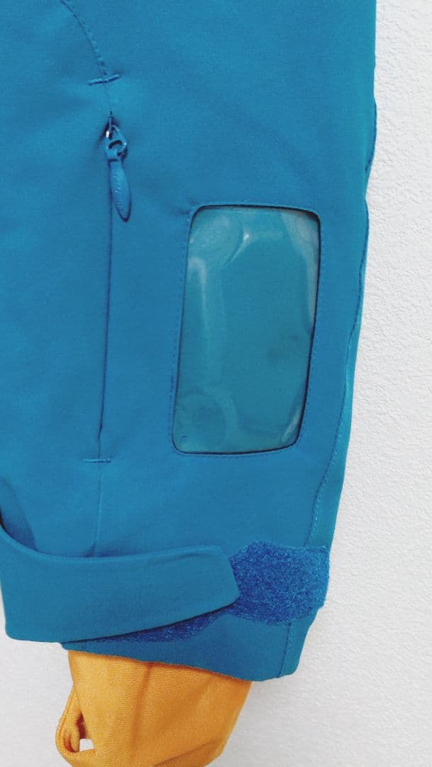 DESCENTE グリーン/ブルー スキーウェア/パンツセット ユニセックス S