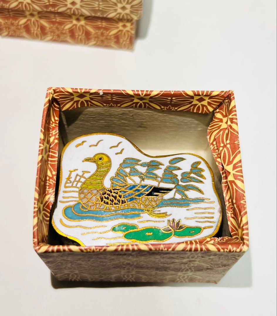 アンティーク 香合 10個セット 七宝焼 中国