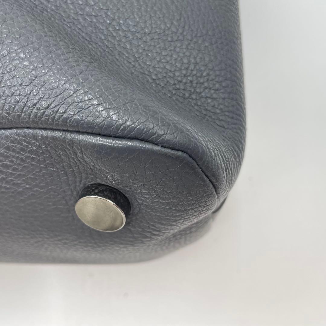 ジミーチュウ　サヴィル　トートバッグ　ビジネスバッグ　メンズ　レザー　グレー