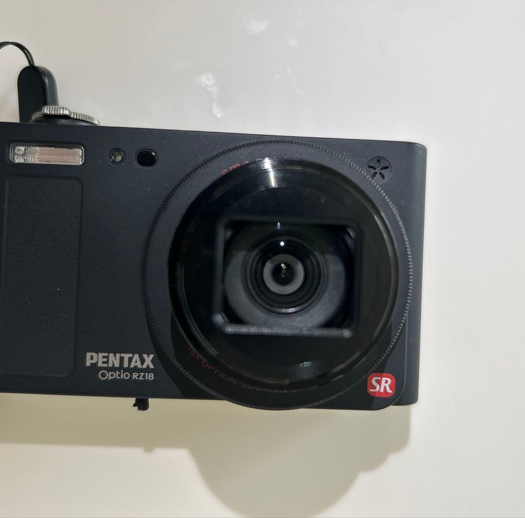 PENTAX★OptioブラックRZ18★付属品有り動作品デジタルカメラ