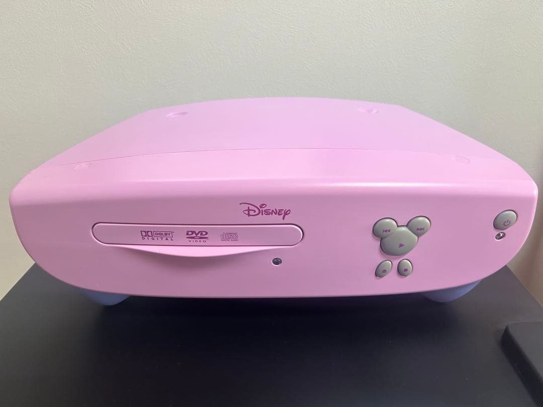 Disney ピンク CRTテレビ+DVDプレーヤー
