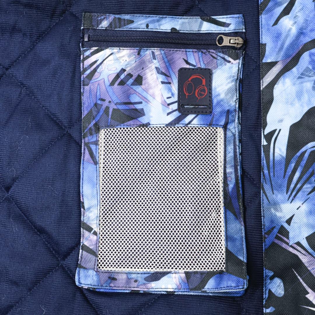 H4724-108◾️ポンタペス ボタニカル柄スノボ　スキーウェア　ジャケット