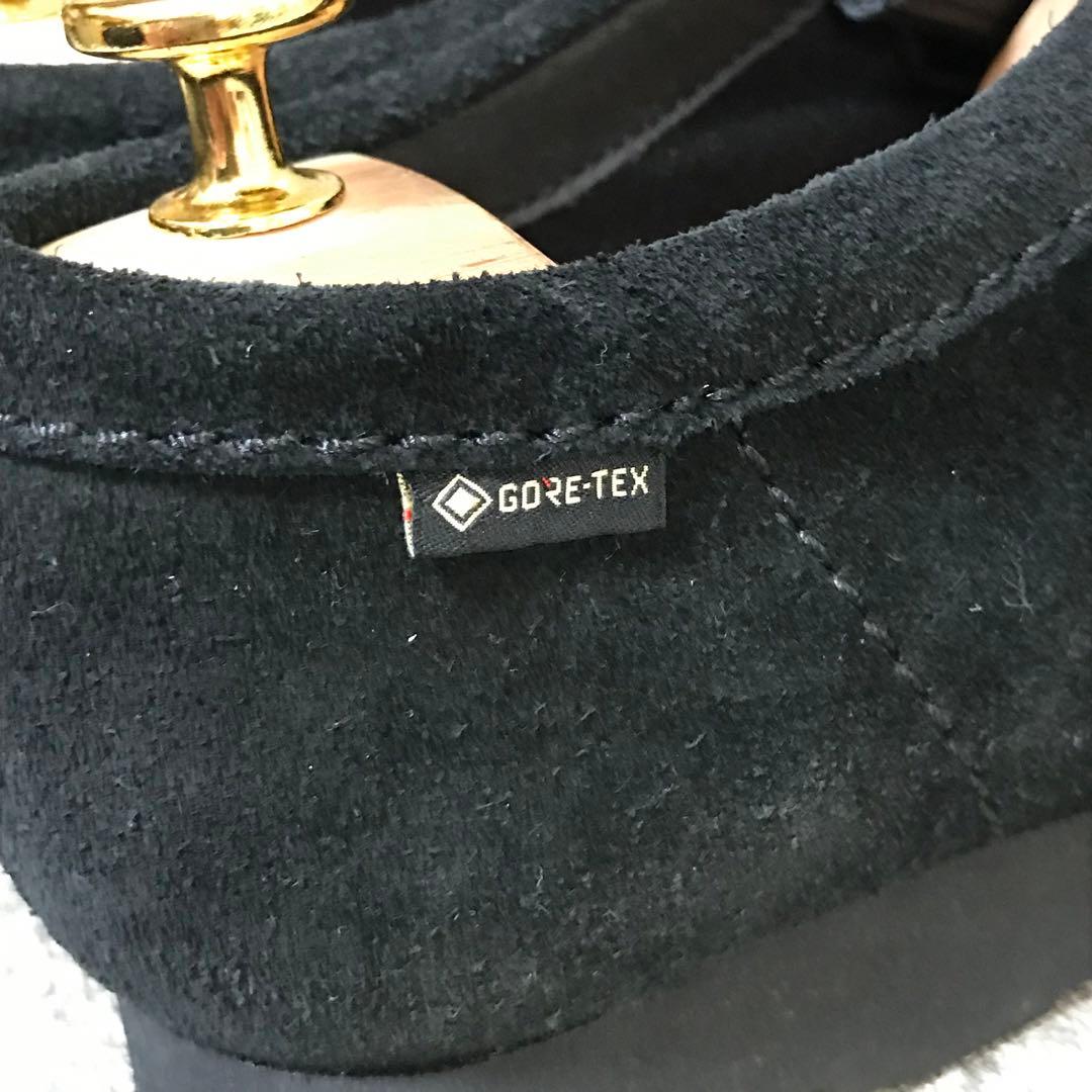 【美品】クラークス ワラビーブーツ 黒 GTX ゴアテックス vibramソール