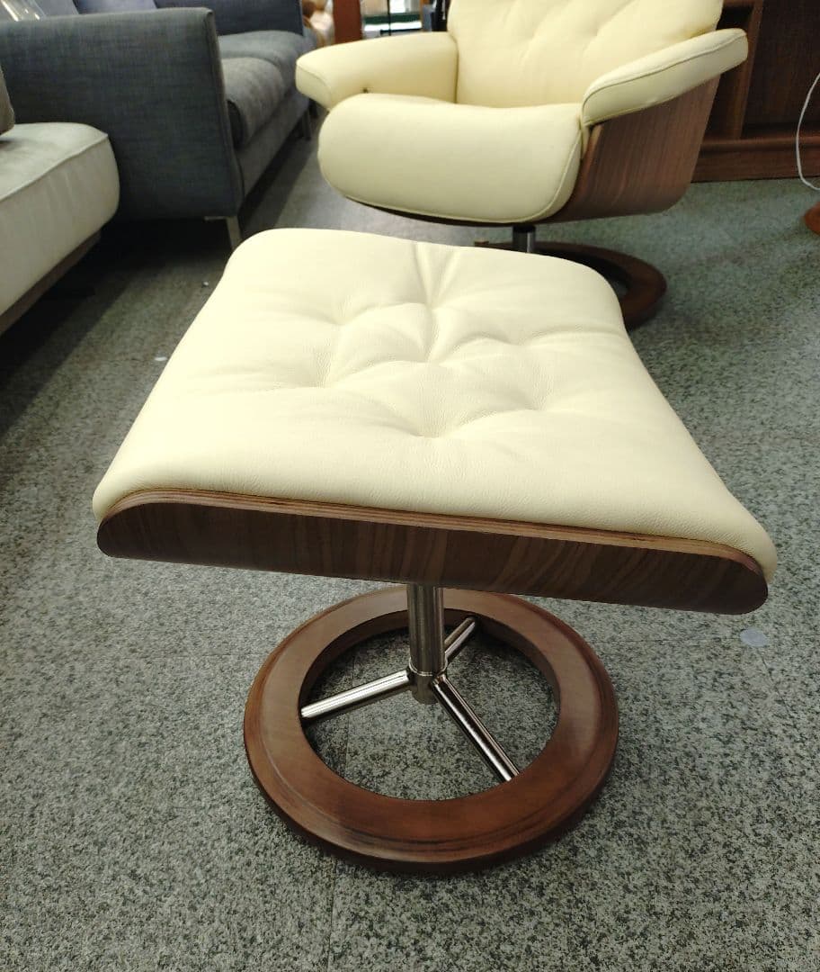 リクライニングチェア オリオ オットマン付き 本体360度回転