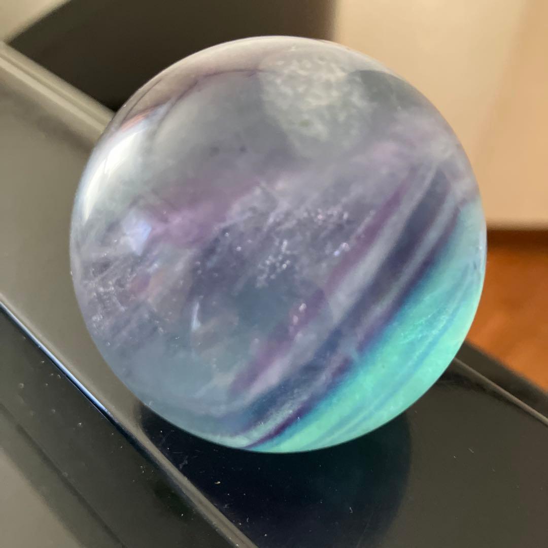 Dさま専用美！レインボー入り　トリプルカラーフローライト　スフィア　E11