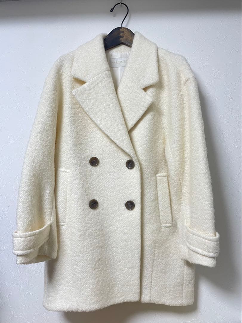 【プロポーションボディドレッシング】コクーンループコート