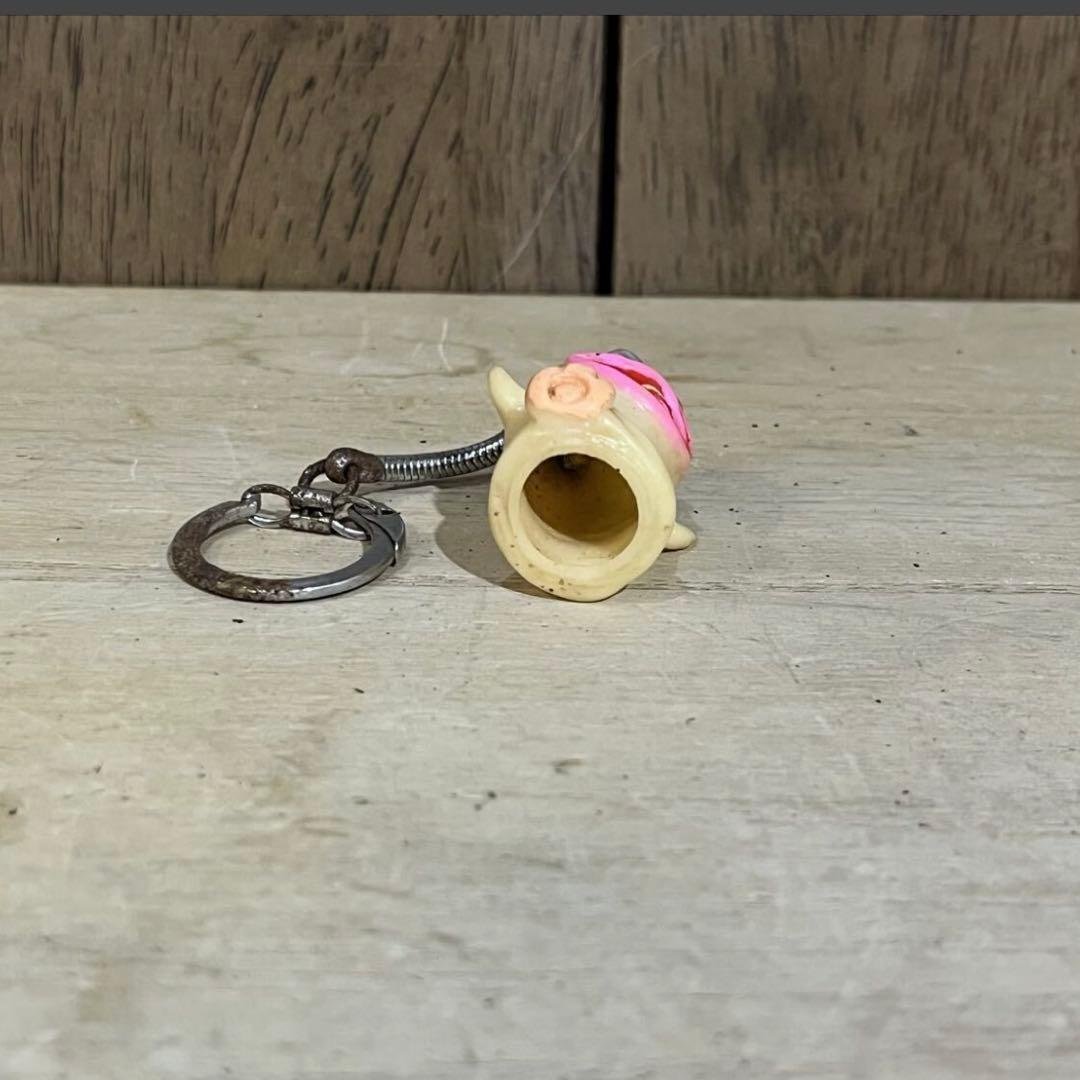 【アンティーク】昭和レトロ オバケのQ太郎 キーホルダー ポリ ソフビ パチ