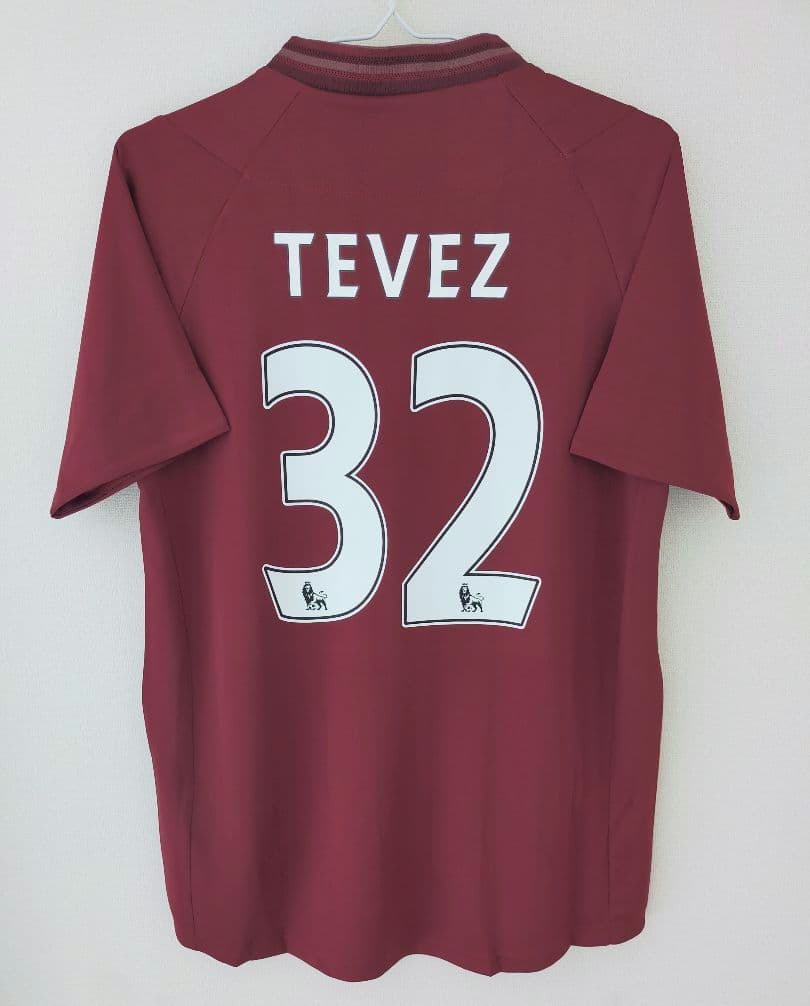 【激レア】マンチェスターシティ テベス 12/13 アウェイユニ Lサイズ