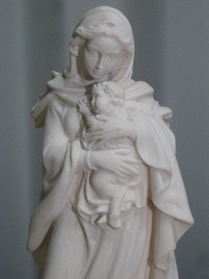 信者さん向け本物のマリアさま　マリア像　マリア様　20cm　木彫り　イタリア製
