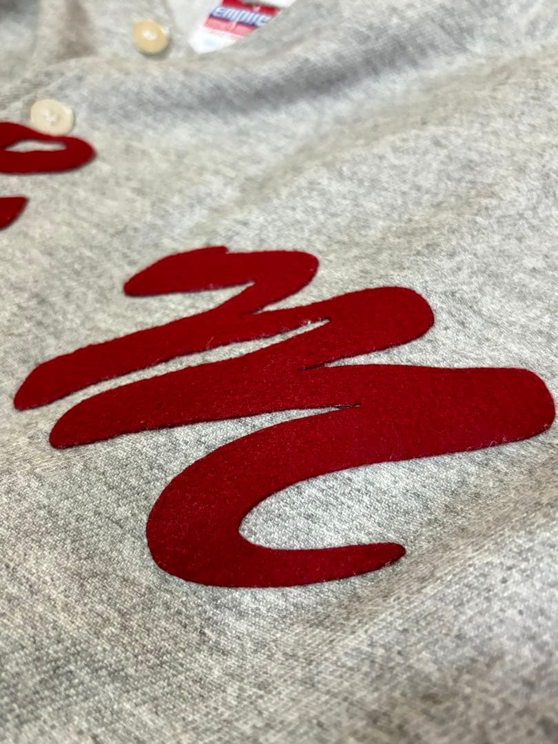 m&mエムアンドエム★鬼レア★1990年代 初期★ベースボールシャツ灰×赤L