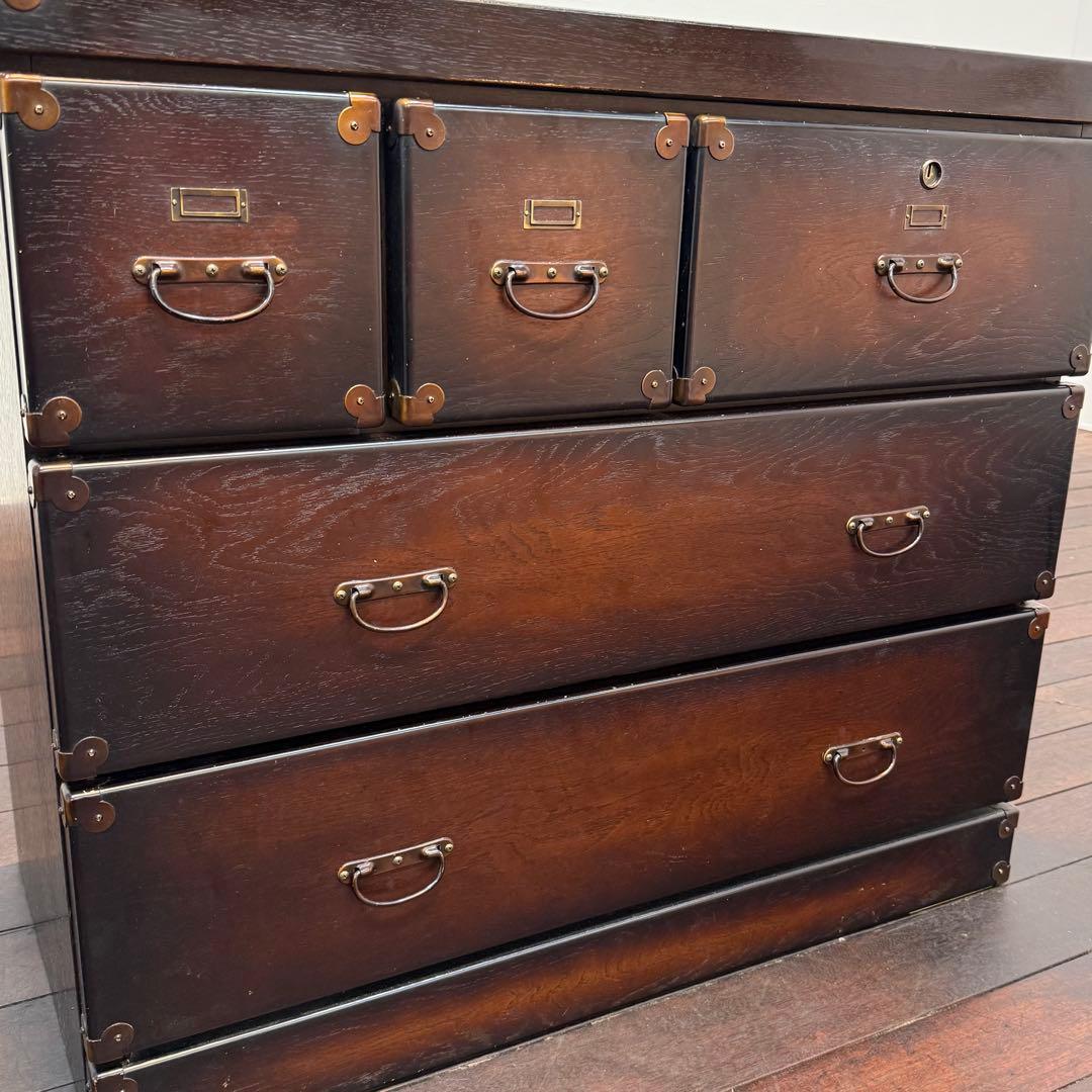 H110K63a 和製アンティーク 和箪笥 3段