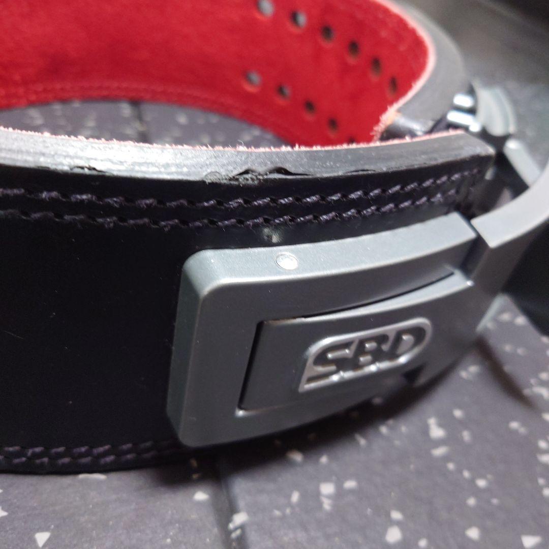SBD トレーニング・パワーベルト 黒/赤 Sサイズ