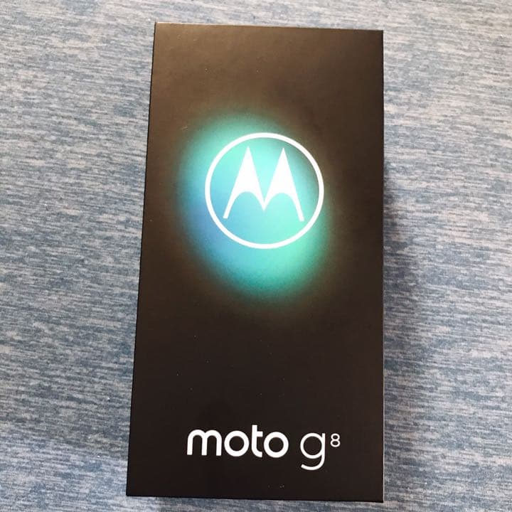 ◯*読様 新品未開封 モトローラ moto g8 ノイエブルー