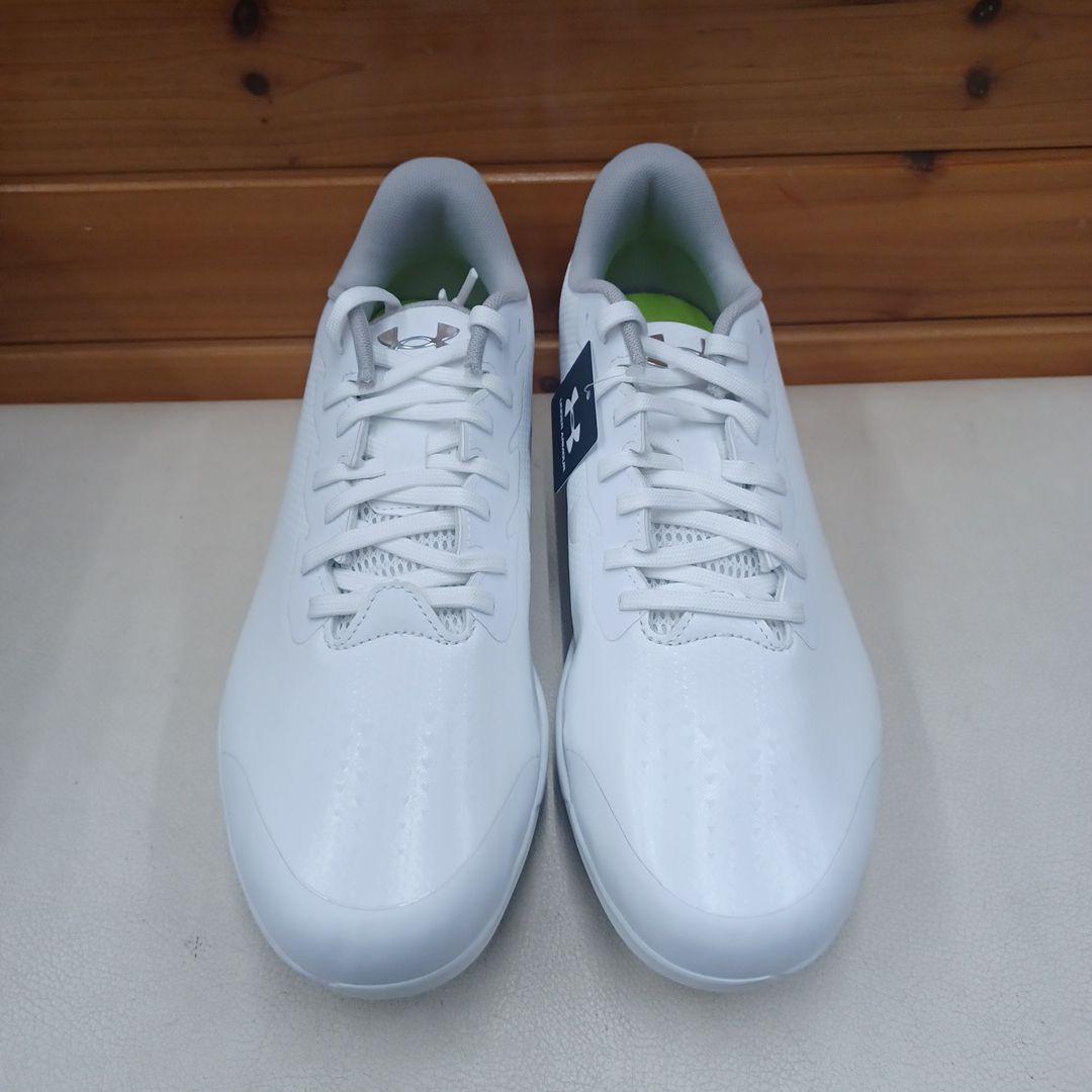 28.5cm)Under Armour スパイクシューズ ホワイト