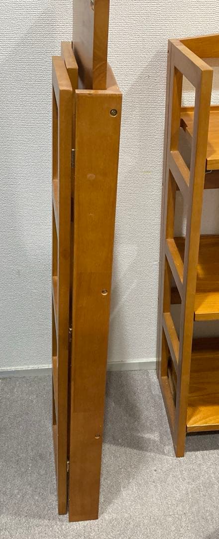 木製オープンシェルフラック 2段　2点セット