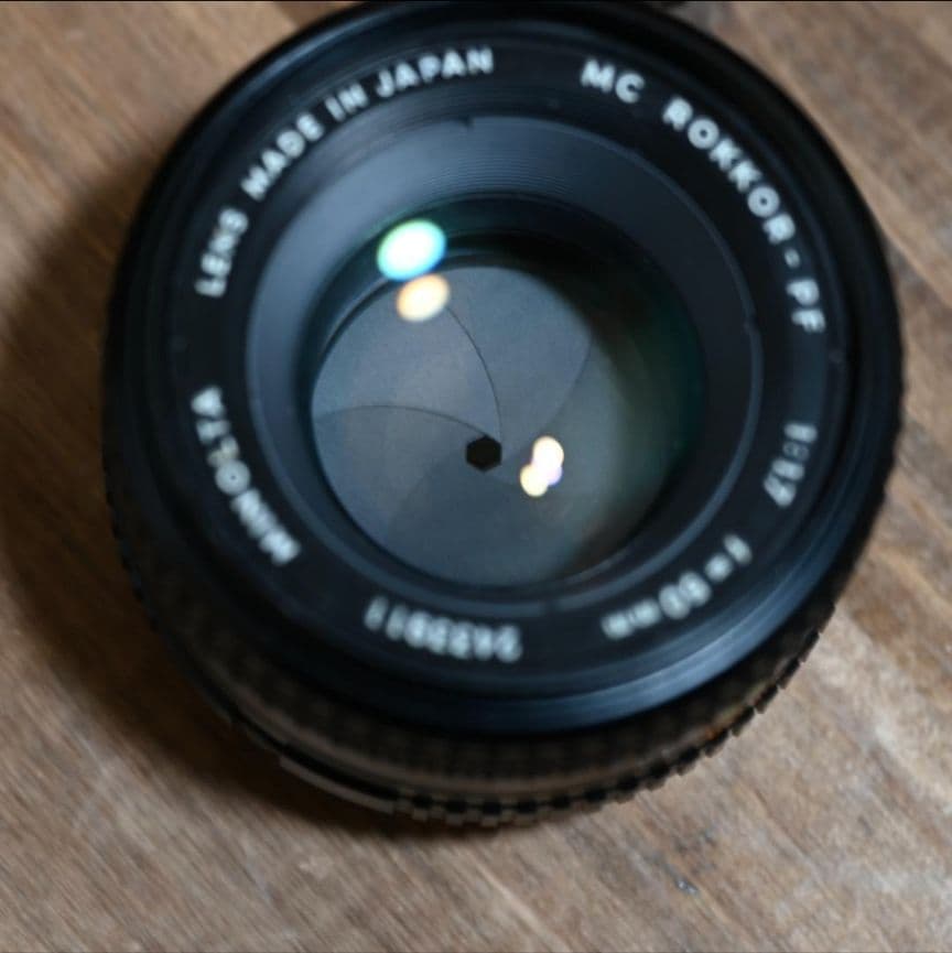 [美品] MINOLTA SRT101 フィルムカメラ レンズ付き 動作確認済み