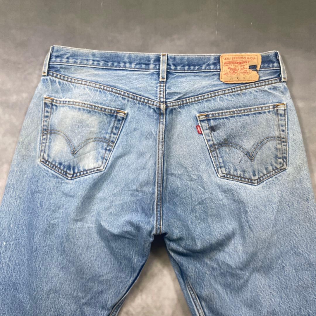Levi’s 501古着W38極上ダメージクラッシュ メキシコ製　AG35
