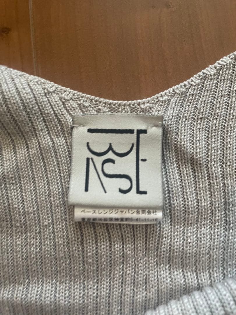 ベースレンジ baserange シルク キャミソール ビスチェ グレー S