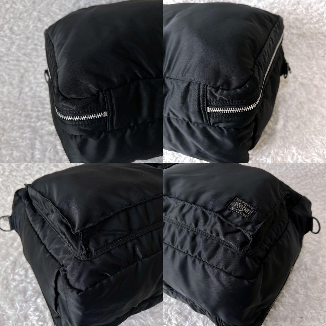 美品✨porter タンカー　2way 2層　ビジネスバッグ　ブラック