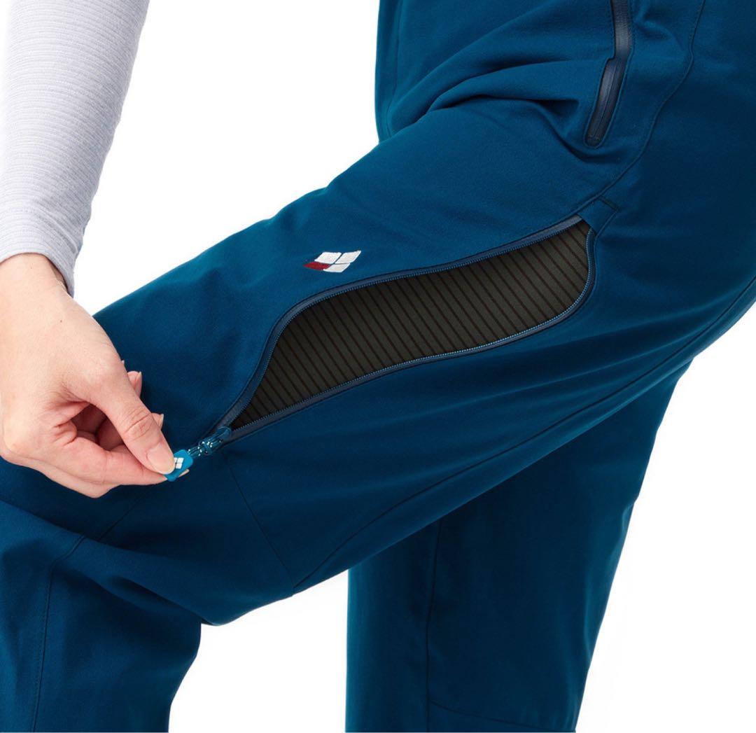 美品　モンベル ドライテックインシュレーテッドパンツ レディース M-Lブラック