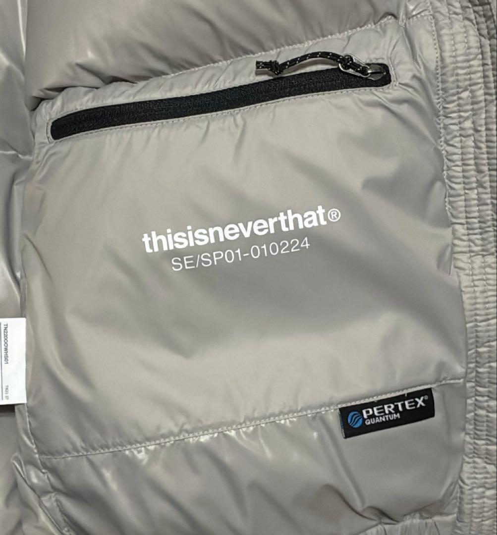 This is never that Mサイズ　ダックダウン　グレー