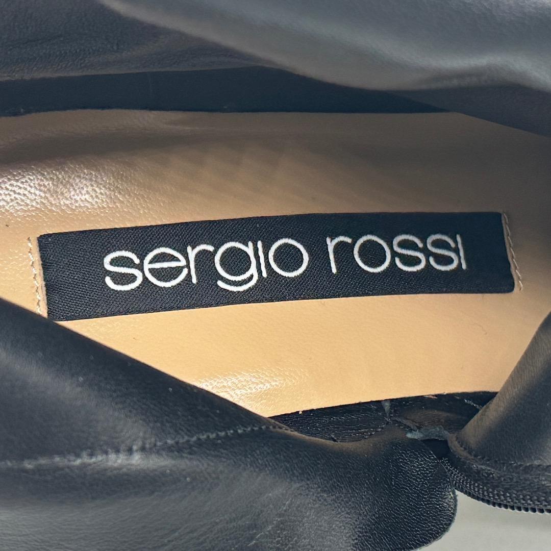 Sergio Rossi SR1 ショートブーツ ブーティ 黒 37.5