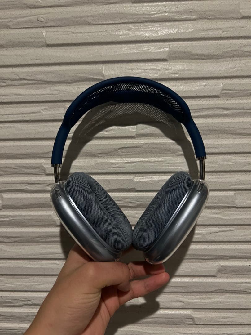 【あおてぃーさん専用】 AirPods Max ブルー 美品 保護ケース付