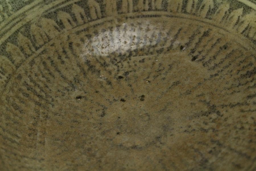 李朝 刷毛目 碗 時代物(K-A391)