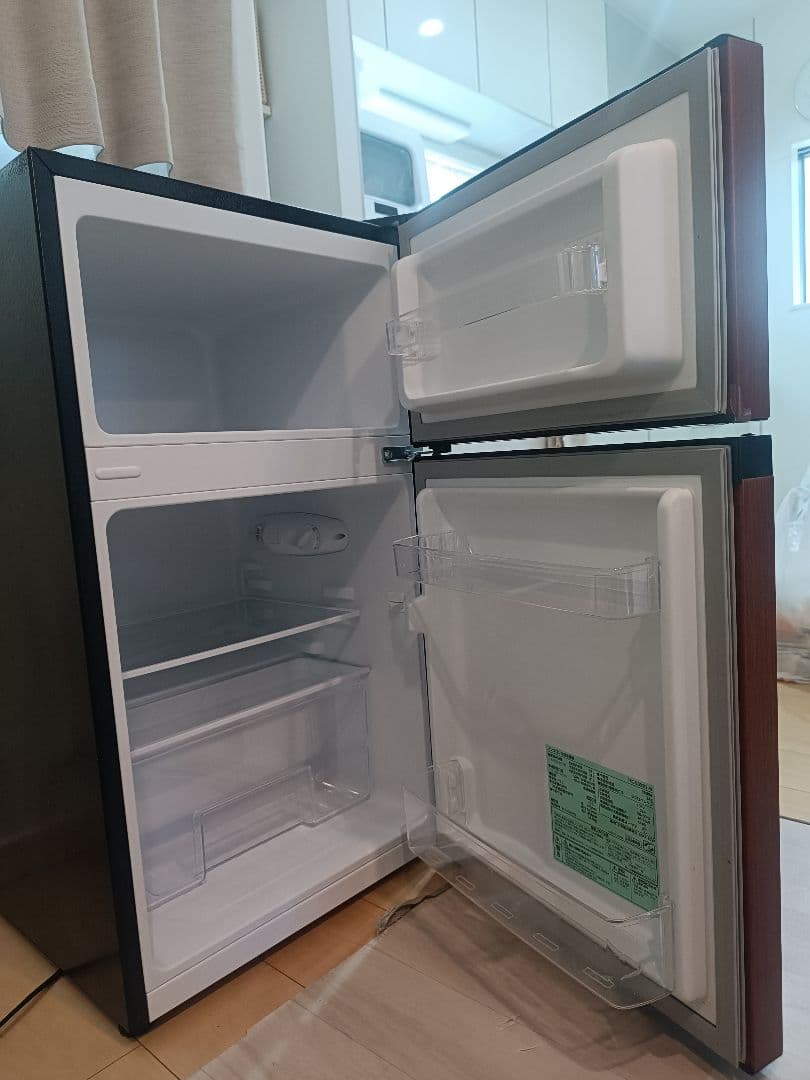 2024年 PRC-B092D 2ドア冷蔵庫 木目調