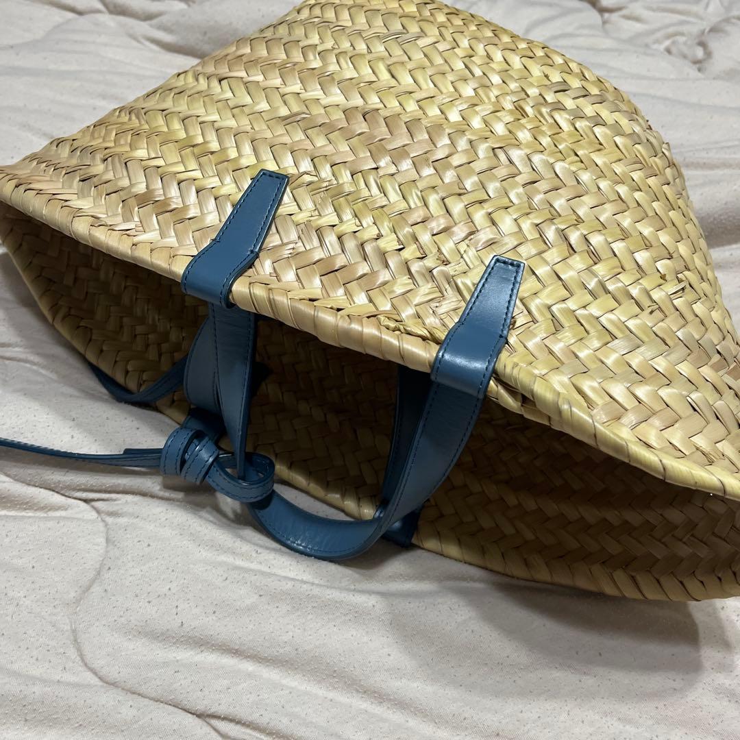 セリーヌかごトートバッグ エンボスロゴ付き