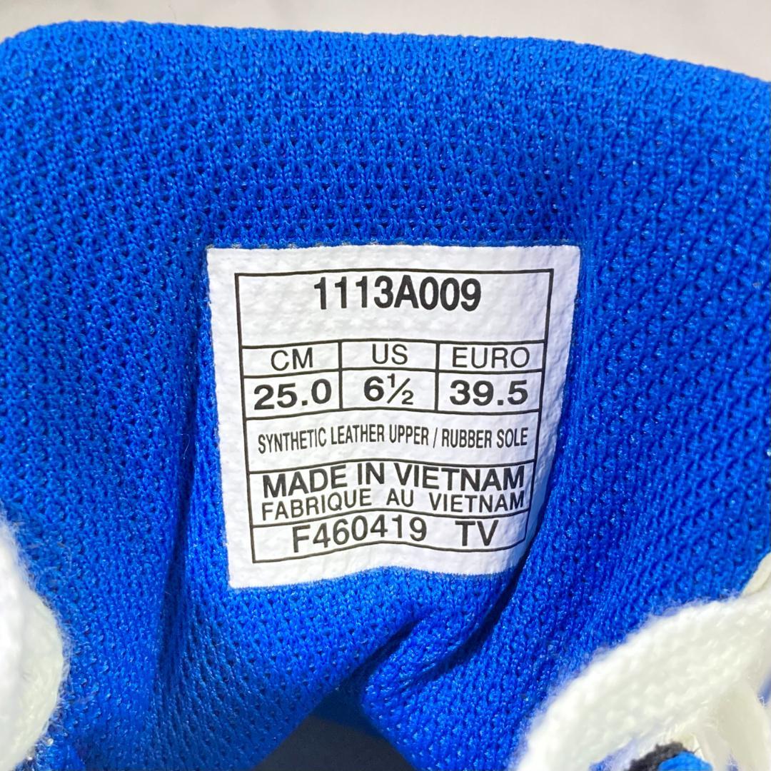 asics ゲルプレショットクラシック3 ゴルフシューズ 25㎝ 白/青/赤