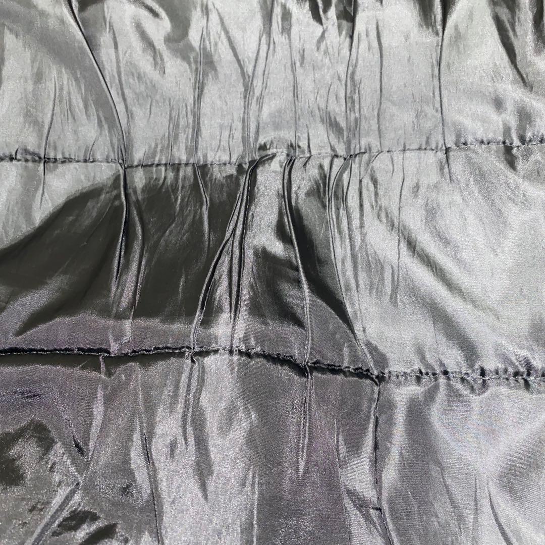 ルースイソンブラ　中綿　ジャケット　裏起毛　帽子付き　黒青　S