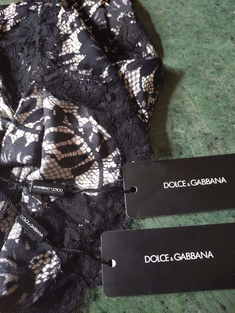 新品 ドルチェアンドガッバーナ Dolce&Gabbana シルク レース花柄