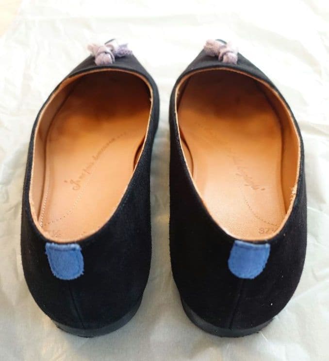 Chatelles 黒 ポインテッドトゥ シューズ