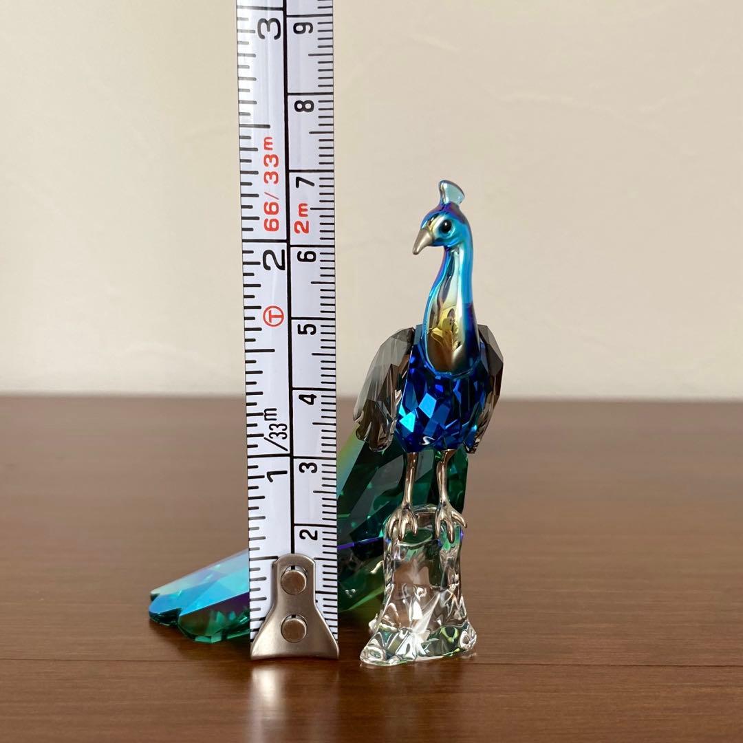 SWAROVSKI スワロフスキー クリスタル 孔雀 クジャク 置物