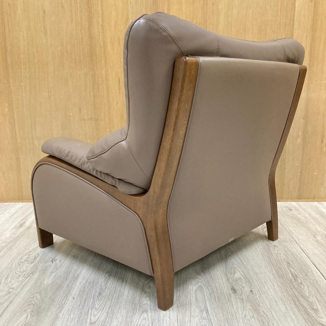 【マルニ】本革　1人掛けソファ　1Ｐソファ 　シングルソファ