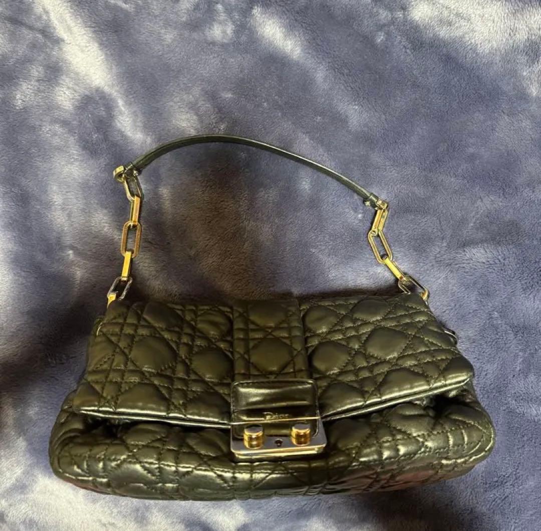 レディディオール　ワンショルダー　ニューロック　カナージュ　ラムレザー