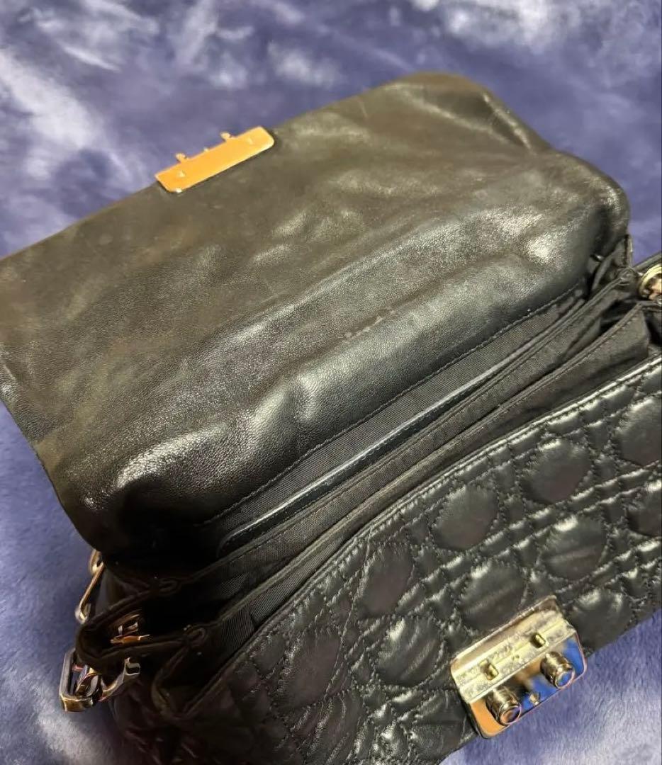 レディディオール　ワンショルダー　ニューロック　カナージュ　ラムレザー