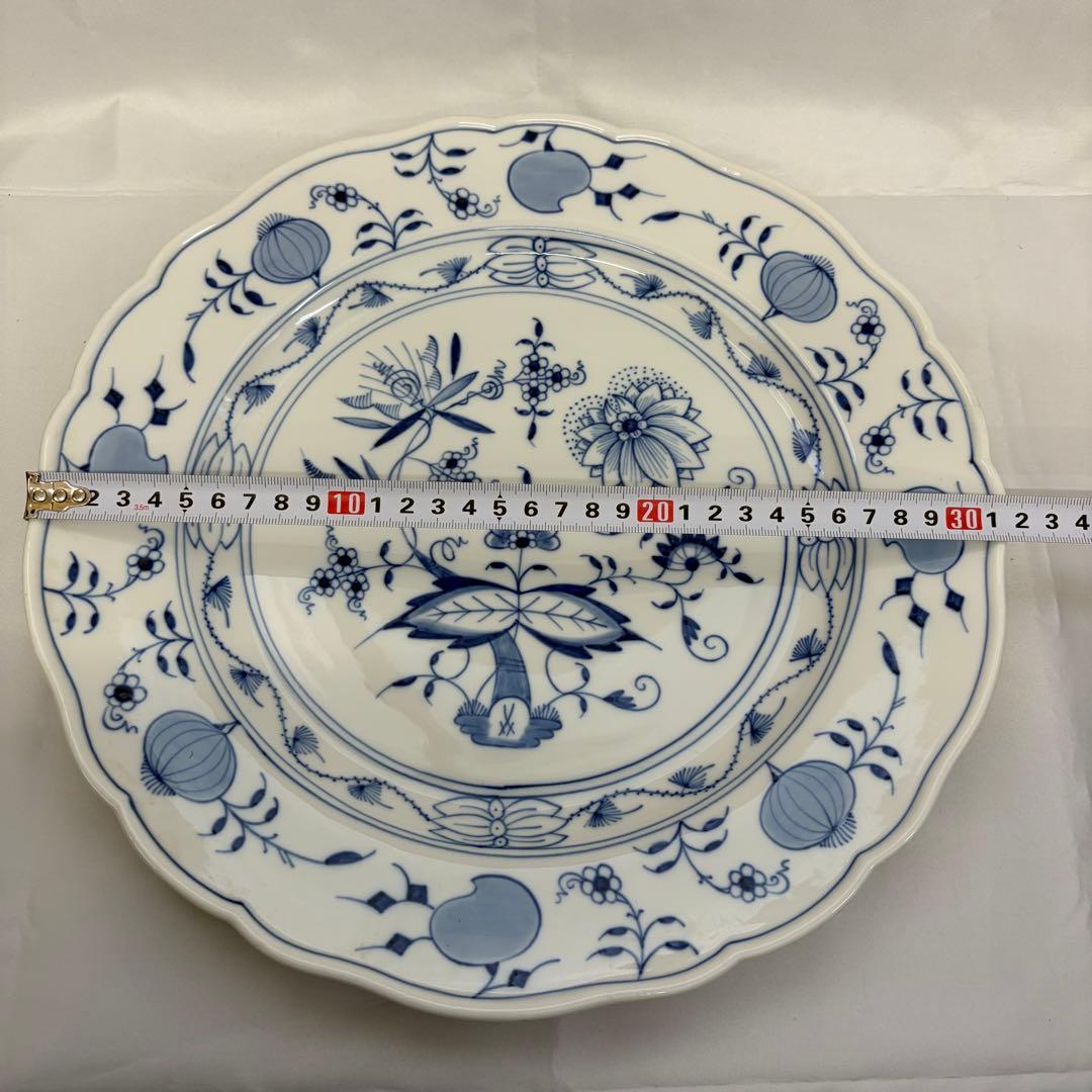 【1119M5】マイセン ブルーオニオン プレート 大皿