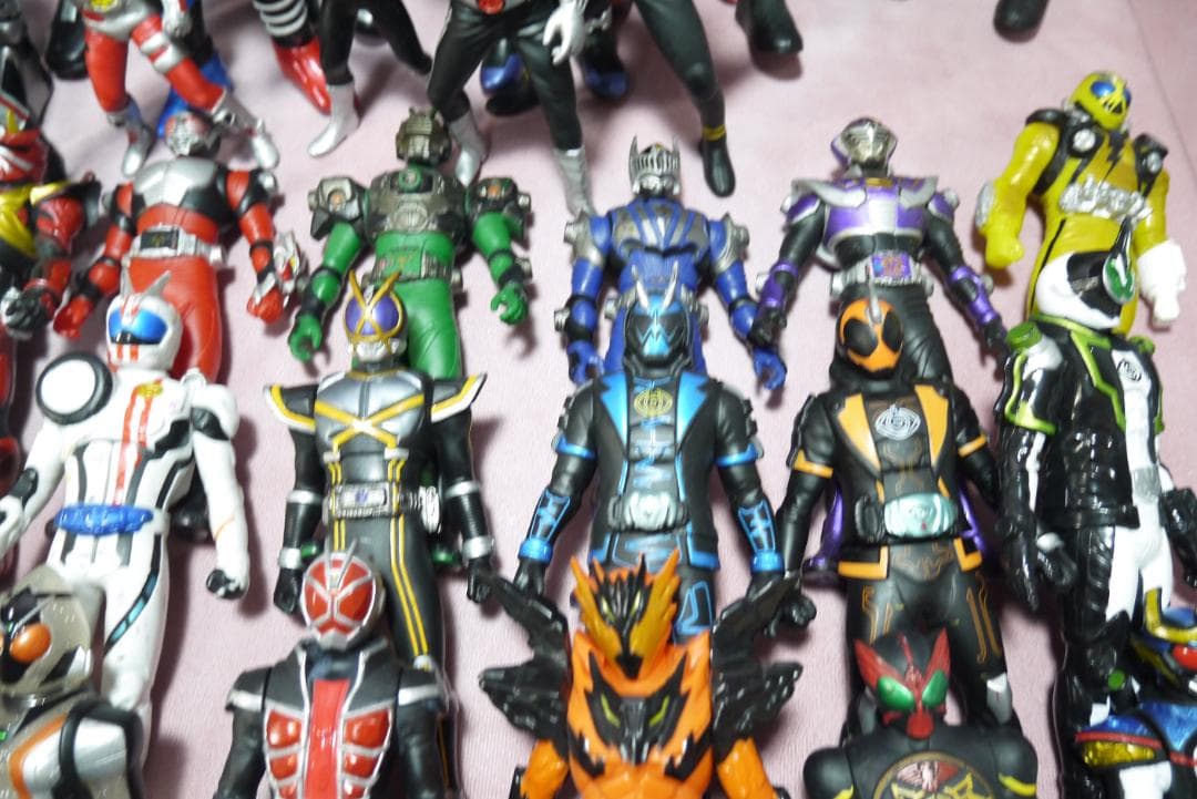 ライダーヒーローシリーズ　ビッグサイズソフビフィギュアほか　69体セット