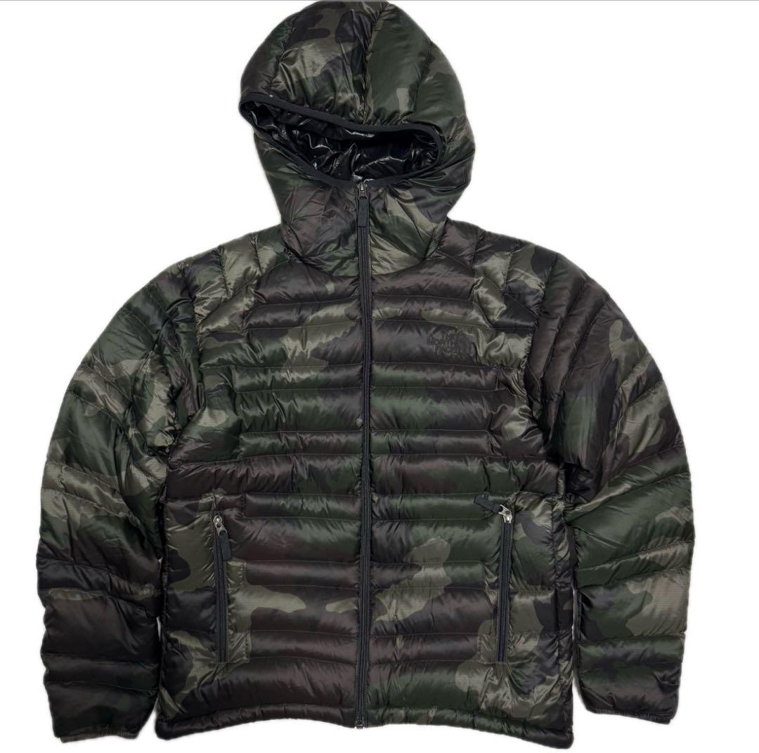 ノースフェイス M ダウン カモフラ ノベルティ フラッシュフーディ ジャケット